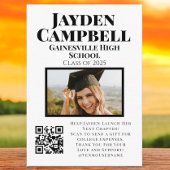 Carte D'accompagnement Photo College Fund QR Code Graduation