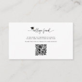Carte D'accompagnement Photo College Fund QR Code Graduation Insertion (Devant)