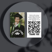 Carte D'accompagnement Photo College Fund QR Code Graduation Insertion