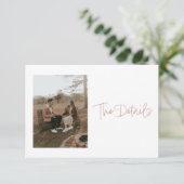 Carte D'accompagnement Photo contemporaine La Fiche Détails Boîtier (Debout devant)