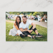 Carte D'accompagnement Photo en ligne RSVP QR Code Shamrock Fleur sauvage (Dos)