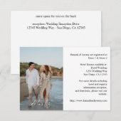 Carte D'accompagnement Photo et calligraphie 3 Mod Vertical MED (Devant / Derrière)