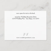 Carte D'accompagnement Photo et calligraphie 3 Mod Vertical MED (Dos)