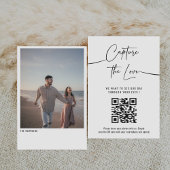 Carte D'accompagnement Photo Handwriting Capture Le code QR d'amour