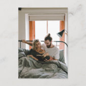 Carte D'accompagnement Photo moderne QR Code Détails du Mariage (Dos)