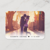 Carte D'accompagnement Photo moderne QR Code Mariage RSVP rose (Dos)