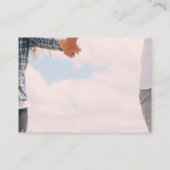 Carte D'accompagnement PHOTO QR CODE Site Mariage RSVP DÉTAILS (Dos)