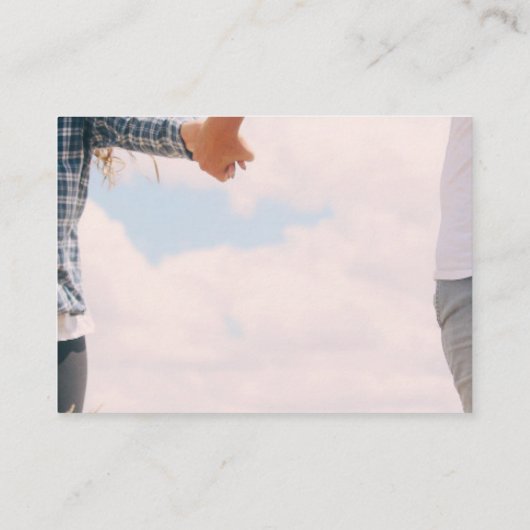 Carte D'accompagnement PHOTO QR CODE Site Mariage RSVP DÉTAILS (Dos)