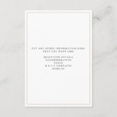 Carte D'accompagnement Photo romantique simple The Details Encape Card (Dos)