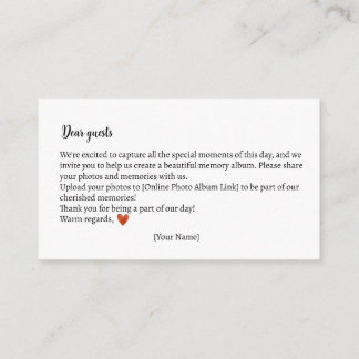 Carte D'accompagnement Photo Souvenirs Automne Teddy Bear Baby shower