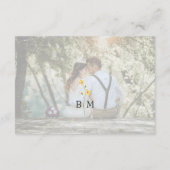 Carte D'accompagnement Photo Wildflower Wedding Details (Dos)