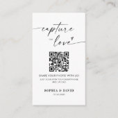 Carte D'accompagnement Photos de mariage modernes capturant l'amour Code (Devant)