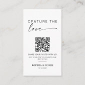 Carte D'accompagnement Photos de mariage modernes qui capturent l'amour C (Devant)