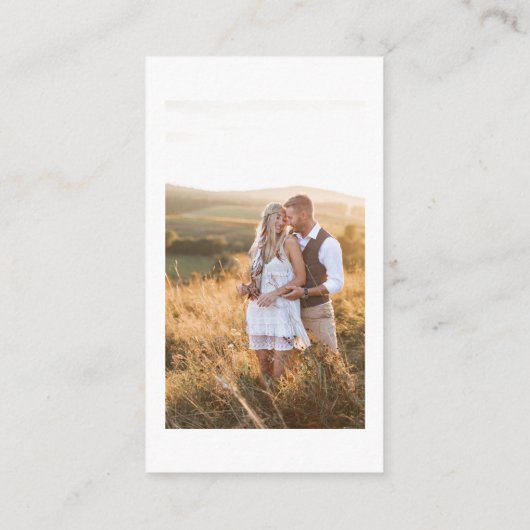 Carte D'accompagnement Photos Mariages modernes Capturez l'amour QR Code (Dos)