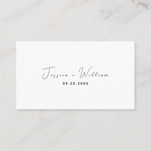 Carte D'accompagnement Photos Mariages modernes ou ça n'est pas arrivé QR (Dos)