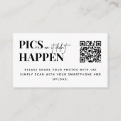 Carte D'accompagnement Photos Mariages modernes ou ça n'est pas arrivé QR (Devant)