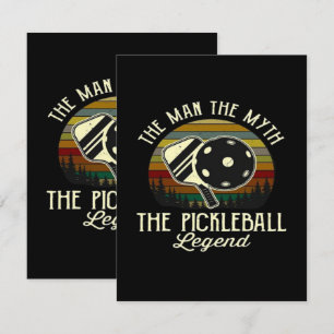 Carte D'accompagnement Pickleball- L'Homme, Le Mythe, La Légende