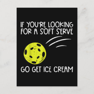 Carte D'accompagnement Pickleball Soft Sert Obtenir Crème Glace Pickle Ba