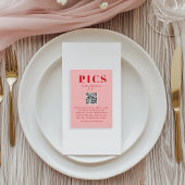 Carte D'accompagnement Pics happen! Photo, QR-Code, Mariage