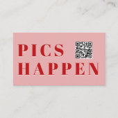Carte D'accompagnement Pics happen! Photo, QR-Code, Wedding (Devant)