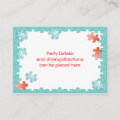 Carte D'accompagnement Pièce de la réception du puzzle (Dos)