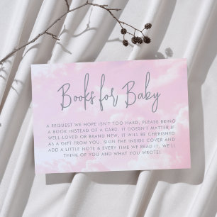 Carte D'accompagnement Pièce du Ciel Fille Baby shower Livres pour bébé