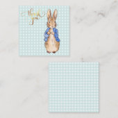 Carte D'accompagnement Pierre le lapin Merci (Devant / Derrière)