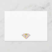 Carte D'accompagnement Pierres gemmes géométriques détails mariage insére (Dos)