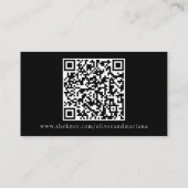 Carte D'accompagnement Pine d'hiver moderne Noir et blanc Mariage élégant (Dos)