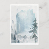 Carte D'accompagnement Pine Mountain Aquarelle Épinette Verte Rustique RS (Dos)