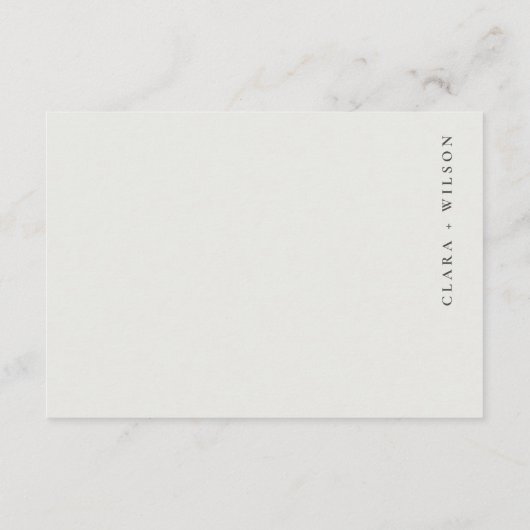 Carte D'accompagnement Pine Tree Mountain Landcape Mariage QR Code RSVP (Dos)