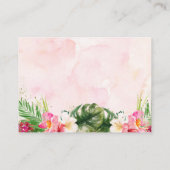 Carte D'accompagnement Pineappical Tropical Floral Baby shower Demande de (Dos)