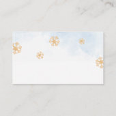 Carte D'accompagnement Pingouin bébé Noël mignonne Demande de réservation (Dos)