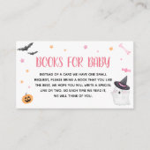 Carte D'accompagnement Pink A Little Boo Ghost Baby showers Livres pour b (Devant)