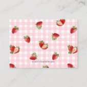 Carte D'accompagnement Pink Berry Sweet-Strawberry Diaper raffle ticket (Dos)