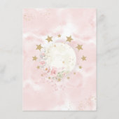 Carte D'accompagnement Pink Blush Floral Moon & Stars Livres pour Baby Gi (Dos)