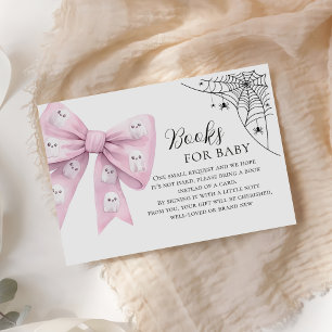 Carte D'accompagnement Pink Bow Little Boo Baby showers Livres pour bébé