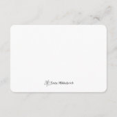 Carte D'accompagnement Pink Crochet Bunny – Soft Handmade Aesthetic (Dos)