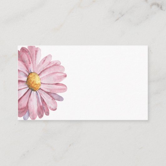 Carte D'accompagnement Pink Daisy - Devinez combien de marguerites jeu (Dos)