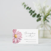 Carte D'accompagnement Pink Daisy - Devinez combien de marguerites jeu (Debout devant)