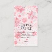 Carte D'accompagnement Pink Diaper Raffle Baby It's Cold Outside Card (Devant)