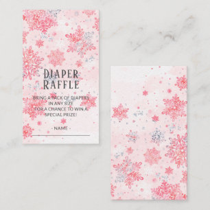 Carte D'accompagnement Pink Diaper Raffle Baby It's Cold Outside Card