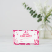 Carte D'accompagnement Pink Disco Cowgirl Devine Combien De Baisers Jeu (Debout devant)