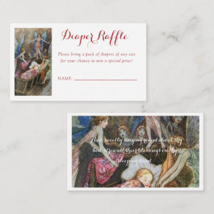 Carte D'accompagnement Pink Fairy Blessures Bébé Barreau Raffle