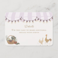 Pink Farmers Market Farm Détails frais Insérer