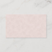 Carte D'accompagnement Pink Floral Demande de Baby shower d'insertion car (Dos)