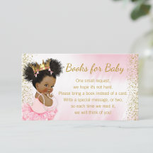 Pink Gold Princess Tutu Baby shower Apporter livre