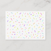 Carte D'accompagnement Pink Gold Rainbow Baby Sprinkle Diaper Raffle (Dos)