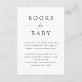 Carte D'accompagnement Pink Grand Millennial Books for Baby Request (Devant)