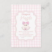 Carte D'accompagnement Pink Halloween Ghost Bow Girl Baby Raffle Diapper (Devant)